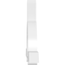 Ekena Millwork Ericson Architectural Grade PVC Gable Bracket, 108"W x 40 1/2"H x 6"D x 6"F, 9/12 Pitch GBP108X41X0606ERI00 - alternate 2